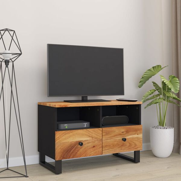 vidaXL tv-bord 70x33x46 cm massivt akacietr&aelig;
