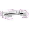 vidaXL Sofas&aelig;t 9 pcs Naturfarvet Massivt Akacietr&aelig;