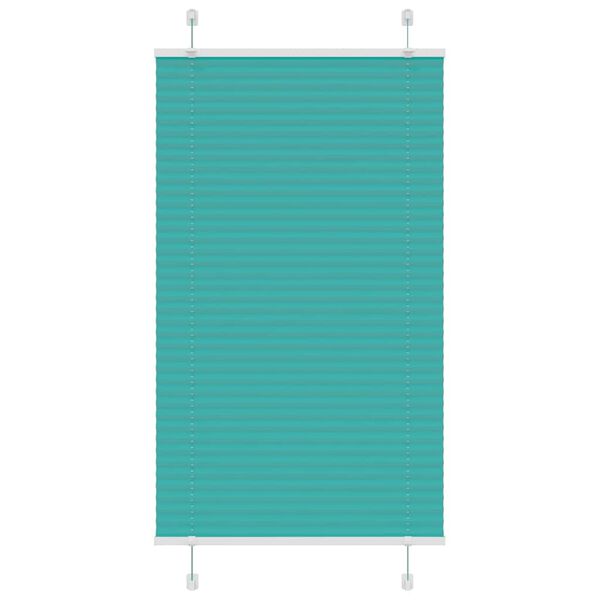 vidaXL Pliss&eacute;gardin Benzin Gr&oslash;n 80x100 cm Stofbredde 79,4 cm Polyester