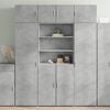 vidaXL skab 80x42,5x185 cm konstrueret tr&aelig; betongr&aring;