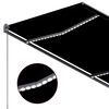 vidaXL markise m. LED-lys+vindsensor 300x250 cm automatisk antracitgr&aring;