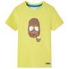 Kort&aelig;rmet T-shirt til b&oslash;rn str. 92 gul