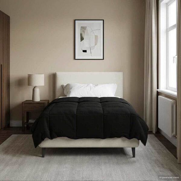 vidaXL Hel&aring;rs dyne Quilting Sort 140 x 200 cm Mikrofiber