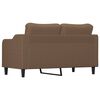 vidaXL 2-personers sofa 140 cm stof brun