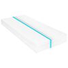 vidaXL madras 100x200 cm 7 zoner PU-skum 16 cm H2 H3