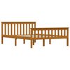 vidaXL sengestel med 4 skuffer 140x200 cm massivt fyrretr&aelig; honningbrun