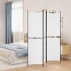 vidaXL 3-panels rumdeler 150x180 cm stof hvid