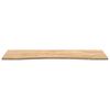 vidaXL bordplade ubehandlet 140x60x2,5 cm massivt egetr&aelig; rektangul&aelig;r