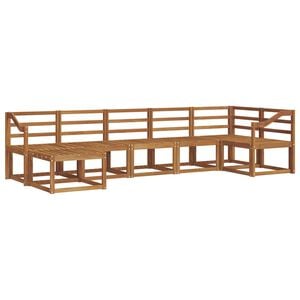 vidaXL Udend&oslash;rs sofagruppe 7 pcs Naturfarvet Massivt Akacietr&aelig;