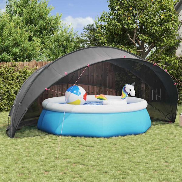 vidaXL Pool Dome Sort 546 x 516 x 250 cm