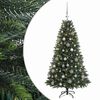vidaXL Kunstig juletr&aelig; med kugler 120 cm 150 LED'er Varm hvid