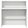 vidaXL receptionsdisk hvid 100x50x103,5 cm konstrueret tr&aelig;