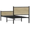 vidaXL sengeramme uden madras 90x190 cm metal sonoma-eg
