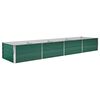 vidaXL forh&oslash;jet plantekasse 320x80x45 cm galvaniseret st&aring;l gr&oslash;n
