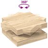vidaXL sofabord 360 grader drejeligt 70x70x34,5 cm sonoma-eg