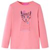Lang&aelig;rmet T-shirt til b&oslash;rn str. 104 lyser&oslash;d