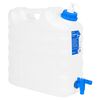 vidaXL vanddunk med tappehane og s&aelig;bedispenser 15 l plast