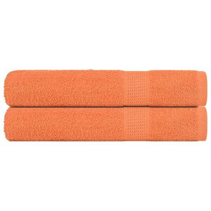 vidaXL saunah&aring;ndkl&aelig;der FROGN 2 stk. orange 80x200 cm 360 gsm