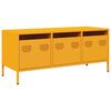 vidaXL tv-bord 101,5x39x43,5 cm koldvalset st&aring;l sennepsgul