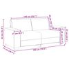 vidaXL 2-personers sofa 180x77x82 cm stof gr&aring;brun