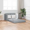 vidaXL 2-i-1 sovesofa 112x174x55 cm stof lysegr&aring;