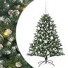 vidaXL Kunstigt juletr&aelig; Gr&oslash;n 120 cm PVC og plastik og st&aring;l