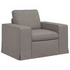 vidaXL Sofa 2 pcs Gr&aring;brun 182 x 80 x 82 cm Stof