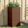 vidaXL plantekasse 40x40x80 cm polyrattan brun