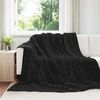 vidaXL Kastet&aelig;pper 6 pcs Sort 270 x 240 cm Fleece
