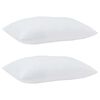 vidaXL Sommer dyne med pude 2 pcs Hvid Microfiber