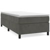 vidaXL Boxspring sengeramme M&oslash;rkegr&aring; 80x200 cm Fl&oslash;jl
