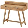 vidaXL skrivebord 100x45x90 cm massivt ru mangotr&aelig;