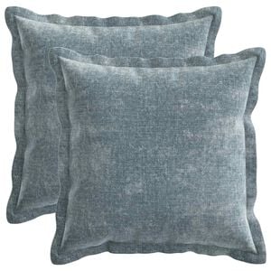 vidaXL Pudebetr&aelig;k 2 stk. HOUTEN Lysebl&aring; 30 x 30 cm Chenille Stof