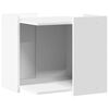 vidaXL toiletskjuler til kattebakke 53x53x51 cm konstrueret tr&aelig; hvid