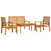 vidaXL lounges&aelig;t til haven 4 dele massivt akacietr&aelig;