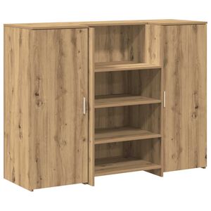 vidaXL receptionsskranke 135x50x103,5 cm konstrueret tr&aelig; kunsteg