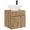 vidaXL V&aelig;gmonteret h&aring;ndvask skab Artisan-eg 49 x 44,5 x 66,5 cm