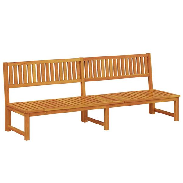 vidaXL Solstol 1-person Brun 200 x 57 x 75 cm Massivt akacietræ