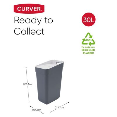 Curver affaldsspand Ready to Collect 30 l grå