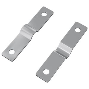 vidaXL Slagplade 2 stk. S&oslash;lv 50 x 10 x 1,2 mm Jern