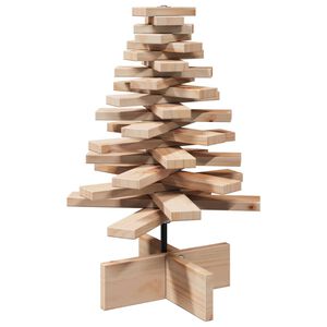 vidaXL dekorativt juletr&aelig; 60 cm massivt fyrretr&aelig;