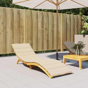 vidaXL hynde til liggestol 200x50x3 oxfordstof beige