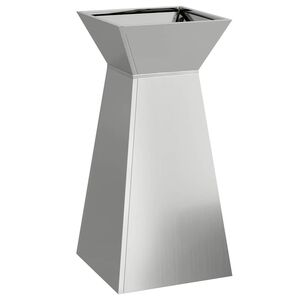 vidaXL S&oslash;jle Plantekasse S&oslash;lv 35 x 35 x 73 cm Galvaniseret st&aring;l