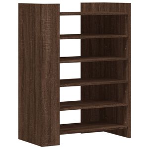 vidaXL skoreol 74,5x37,5x100 cm konstrueret tr&aelig; brun egetr&aelig;sfarve