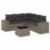 vidaXL sofas&aelig;t til haven 6 dele med hynder polyrattan gr&aring;