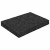 vidaXL Gummigranulat terrasseplade Sort 6 x 9 x 1 cm Gummi
