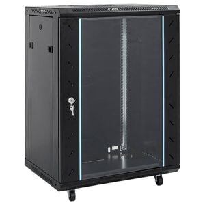 vidaXL 15U netv&aelig;rksskab med drejef&oslash;dder 19" IP20 60x45x86 cm