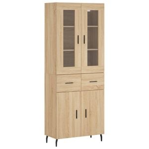 vidaXL h&oslash;jskab 69,5x34x180 cm konstrueret tr&aelig; sonoma-eg