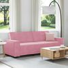 vidaXL 3-personers sofa 180 cm fløjl lyserød