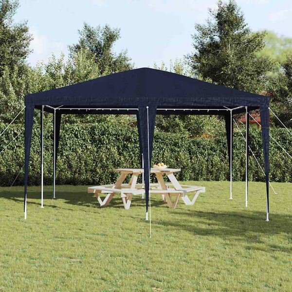 vidaXL Party Tent Bl&aring; 400 x 400 x 266 cm Polyethylen og st&aring;l